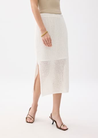 Knit Column Midi Skirt