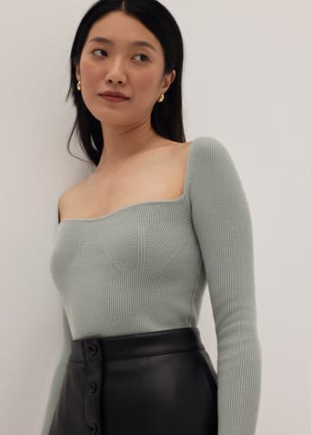 Buy Leola Scoop Neck Ribbed Knit Tank Top @ Love, Bonito Hong Kong, Shop  Women's Fashion Online