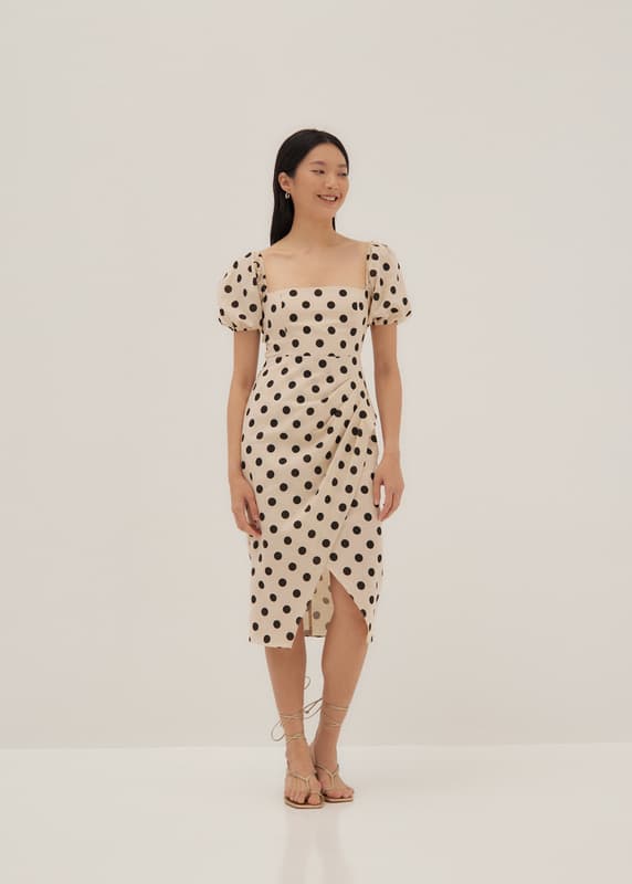 Warehouse polka 2025 dot dress