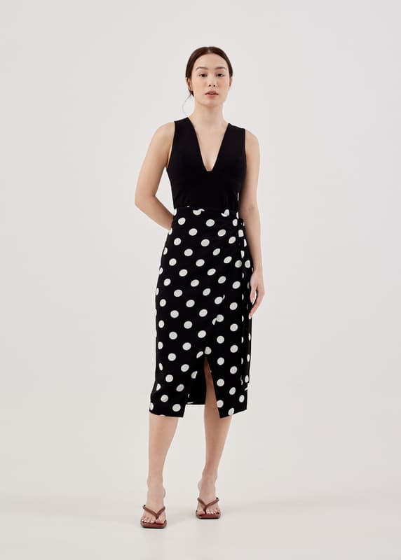 Buy Shanelle Polka Dot Wrap Skirt @ Love, Bonito | Shop Women's Fashion ...