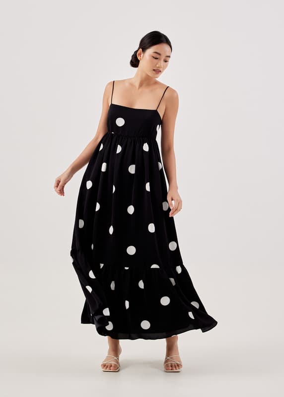 Buy Flyn Polka Dot Babydoll Maxi Dress @ Love, Bonito | Shop Women's ...