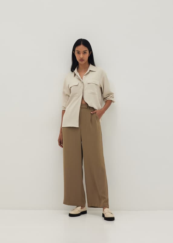 Kylie Tailored Wide Leg Pants | Love, Bonito ID