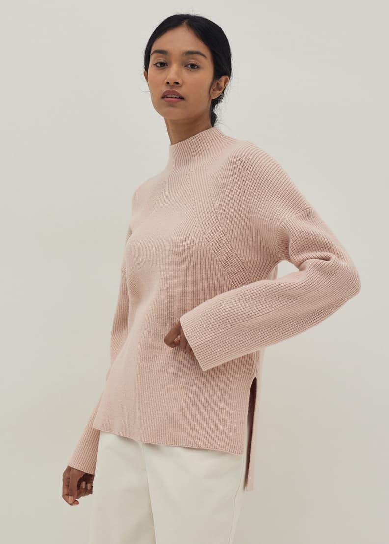 What is a sale funnel neck sweater