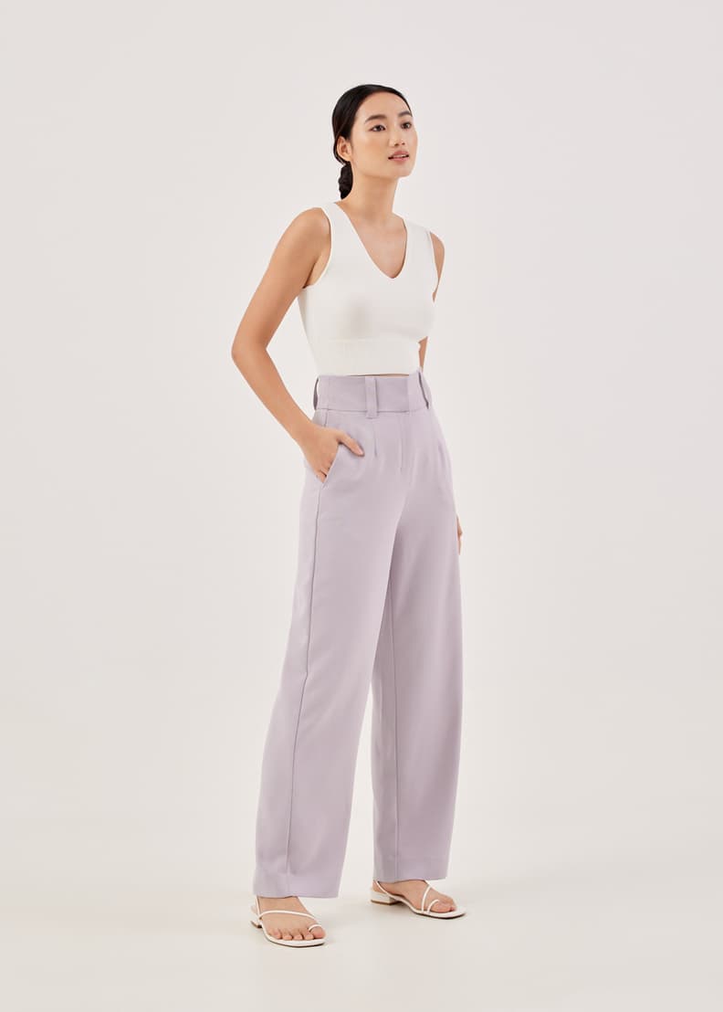 2022 Women's New Fashion High Waist Casual Pants with Belt - China Wmen's  Pants and Wmen's Trousers price