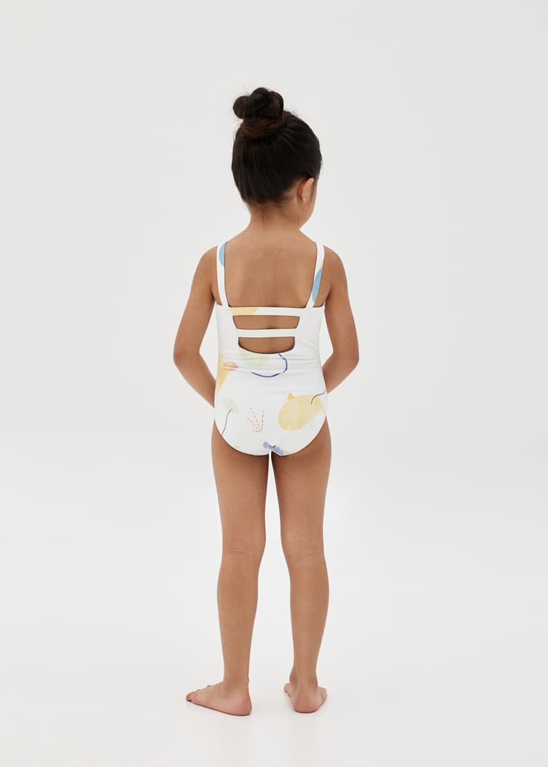 White low sale back swimsuit