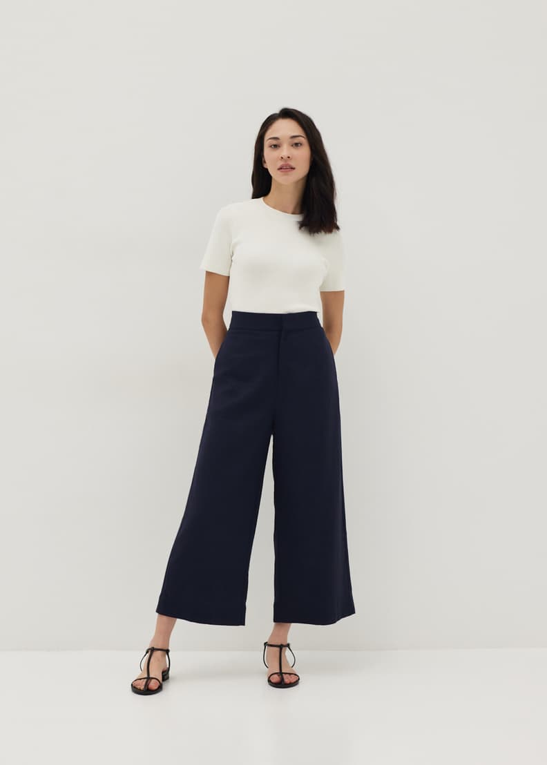 Peg Trousers - Blue, Singapore Online Boutique Office Wear