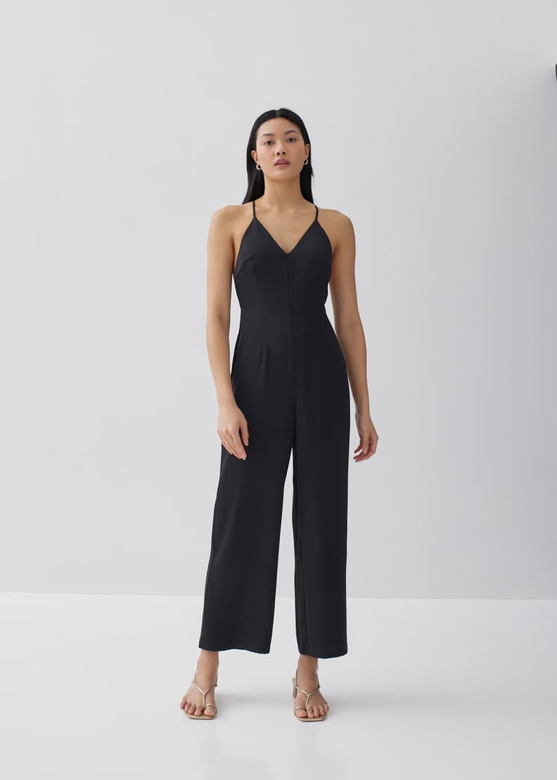 Jerica Padded Plunge Jumpsuit | Love, Bonito Philippines