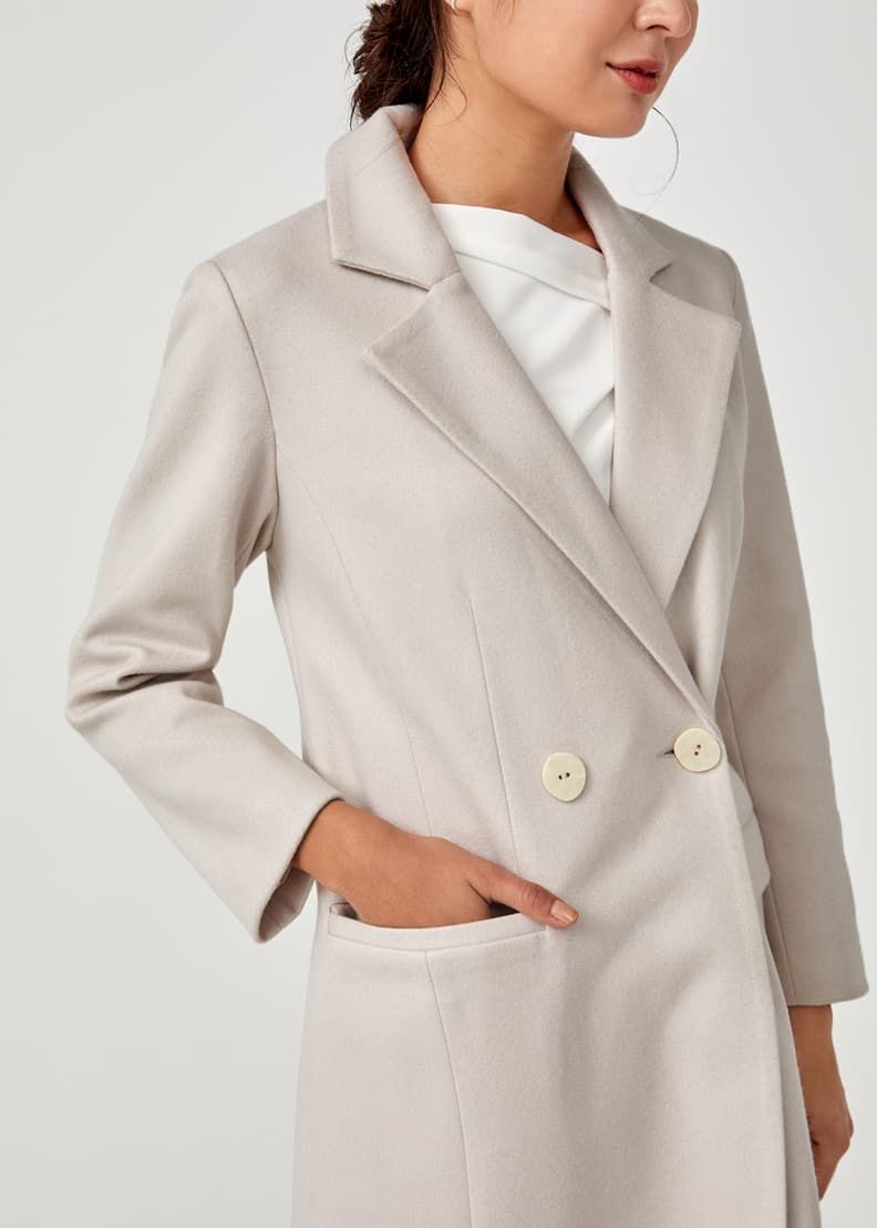 Buy Evetta Longline Wool Blend Coat @ Love, Bonito | Shop Women's 