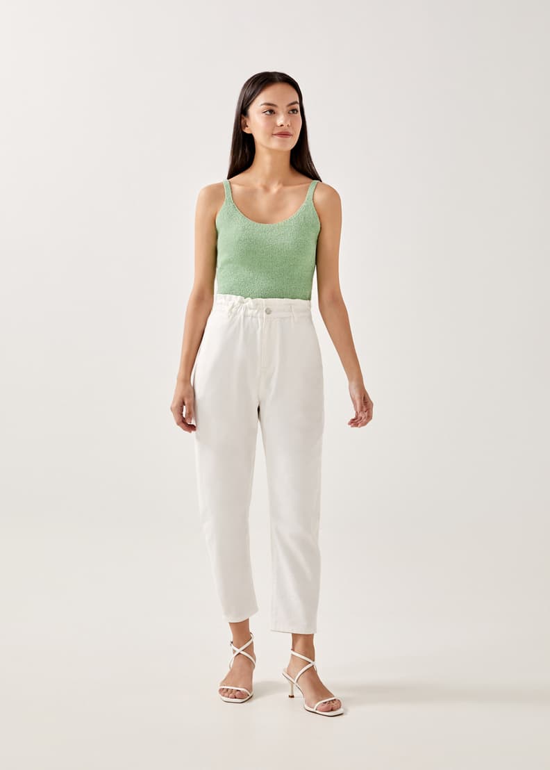 Buy Teyla Elastic Paperbag Jeans @ Love, Bonito Singapore, Shop Women's  Fashion Online