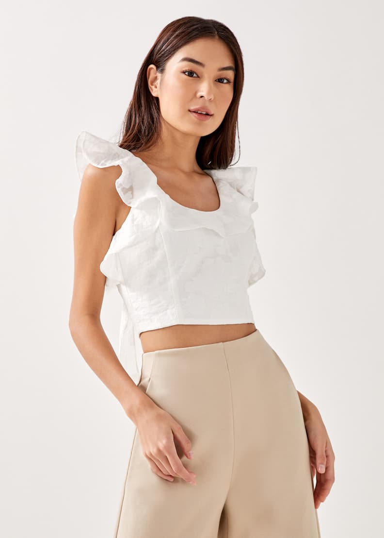 Loose Boxy White Crop Tank Top / Made in USA – Lyla's Crop Tops