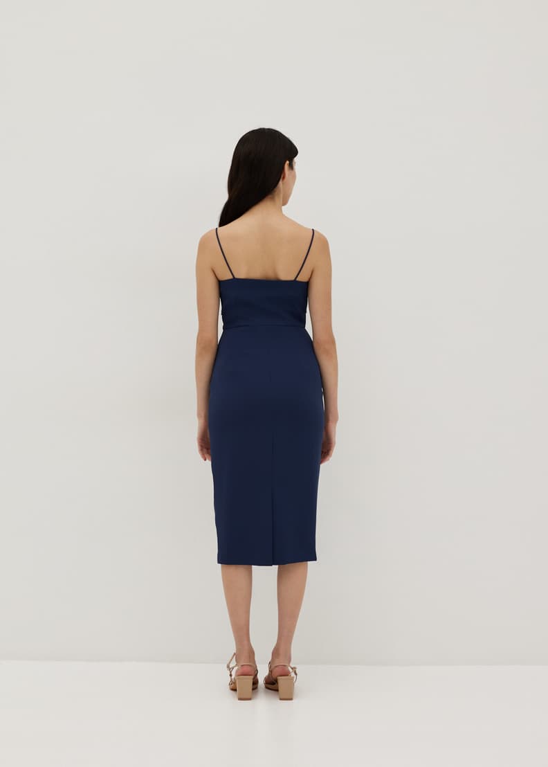 Devorah Pleat Pencil Dress