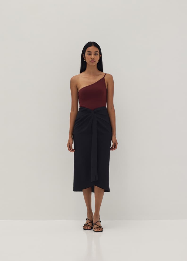 Buy Sofianna Twist Front Column Skirt @ Love, Bonito Malaysia | Shop ...