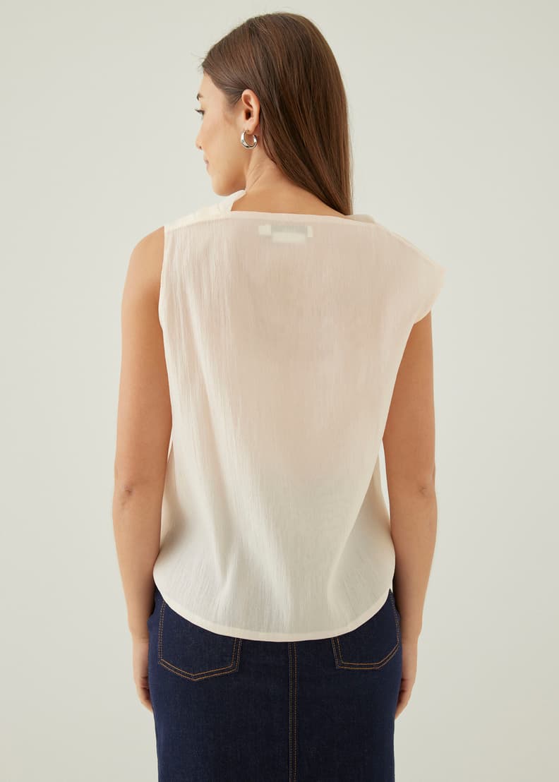 Buy Nadya Asymmetric Organza Blouse @ Love, Bonito | Shop Women's ...