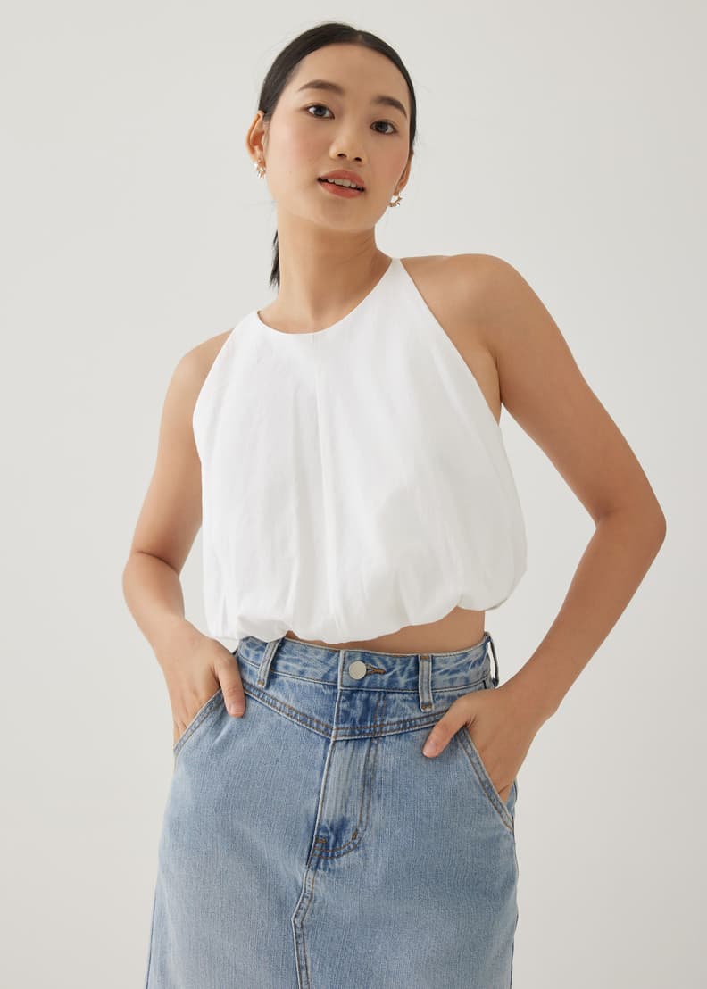 Flynn Fitted Cropped Bra Top