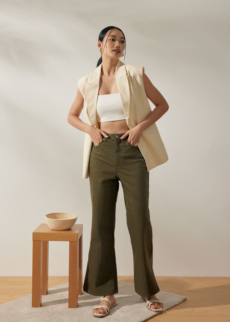 Buy Isha Denim Flare Pants @ Love, Bonito Singapore, Shop Women's Fashion  Online