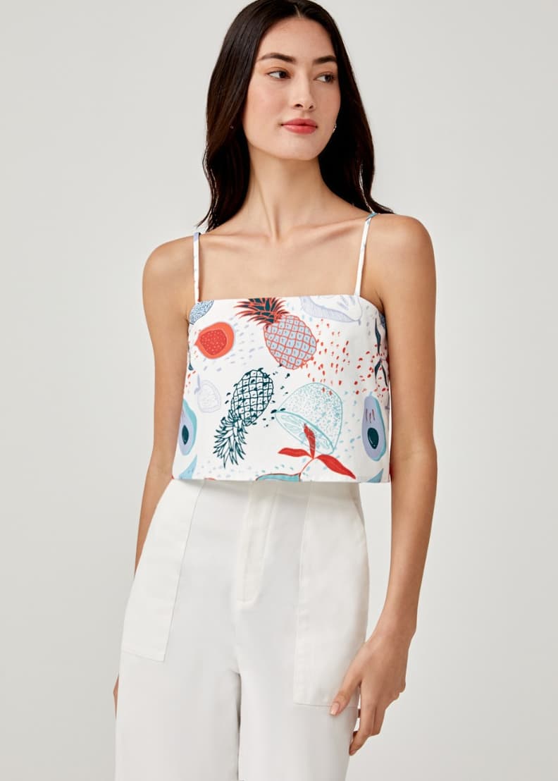 Mirielle Crop Camisole Top in Fruity Punch