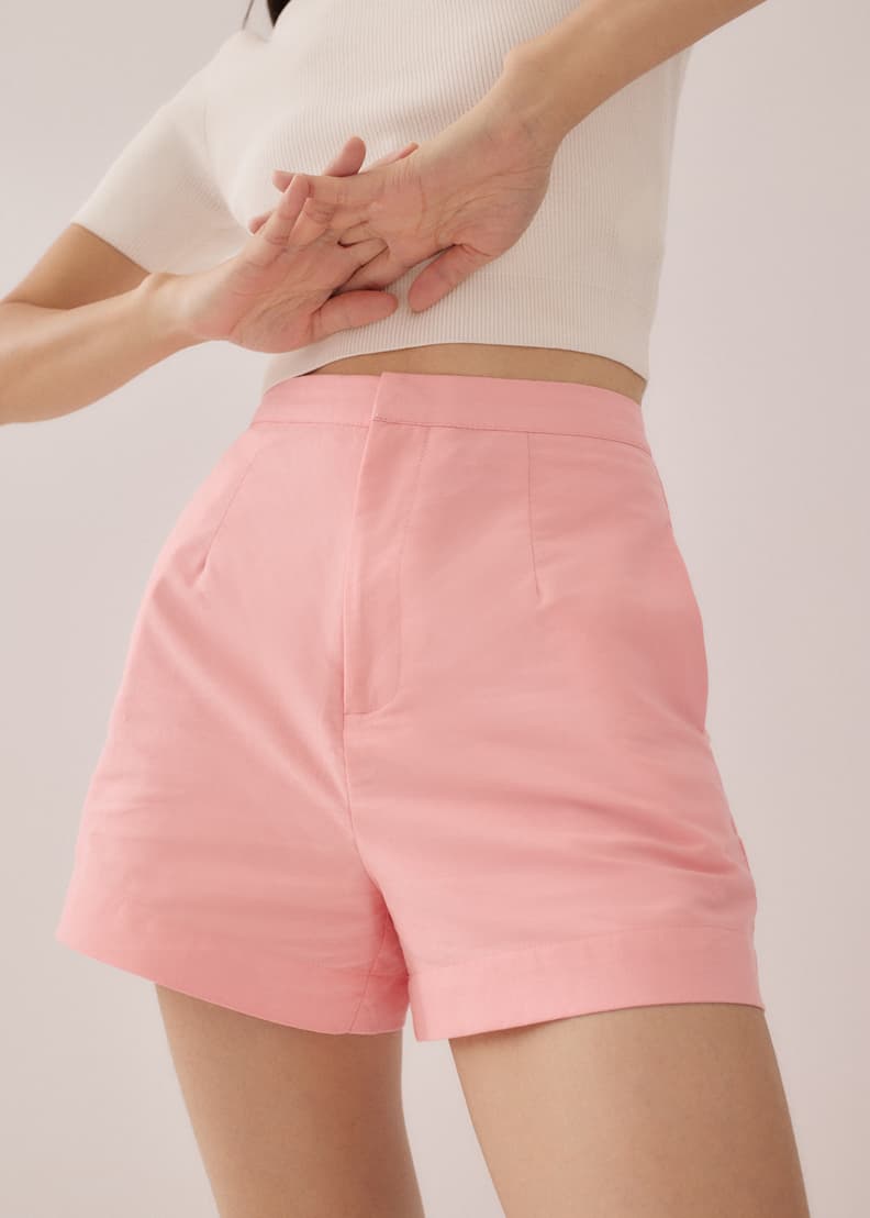 Amita Cotton Tailored A-line Shorts | Love, Bonito US