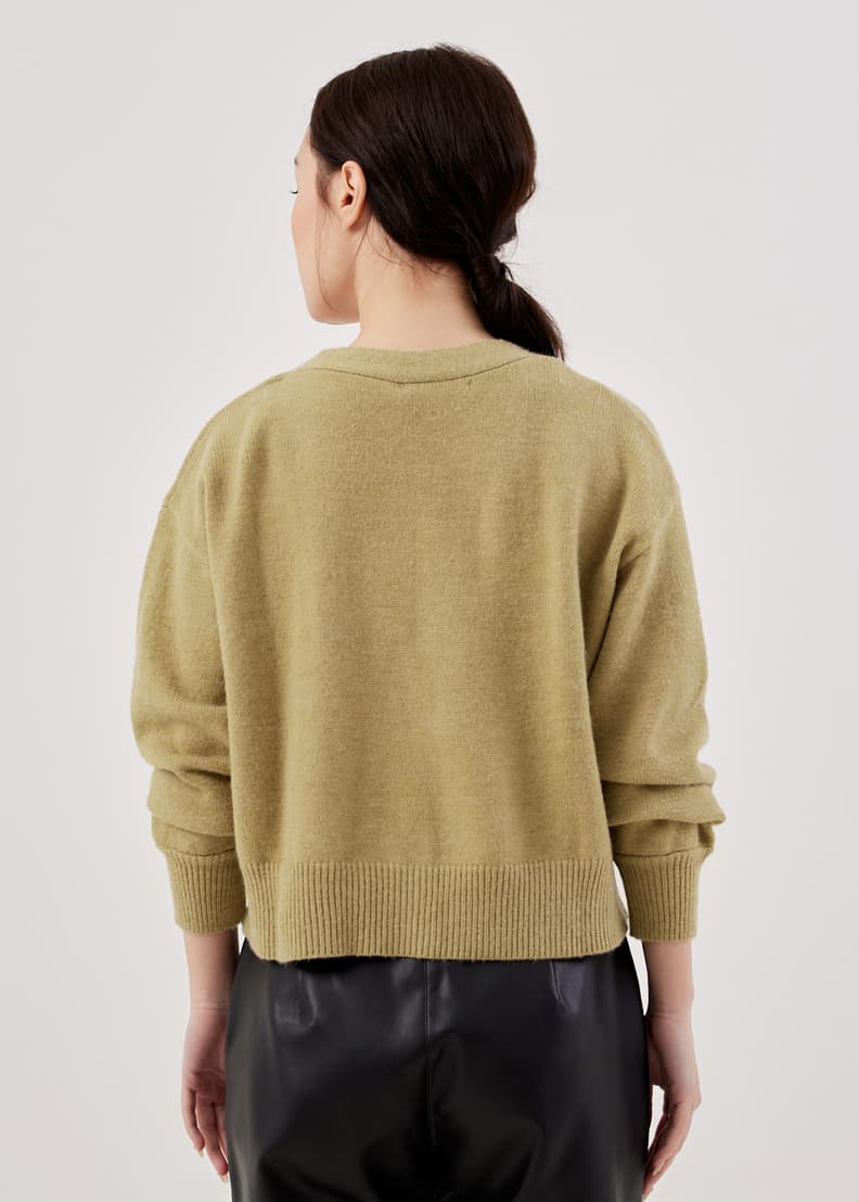 Buy Trisha Boxy Crop Sweater @ Love, Bonito Singapore