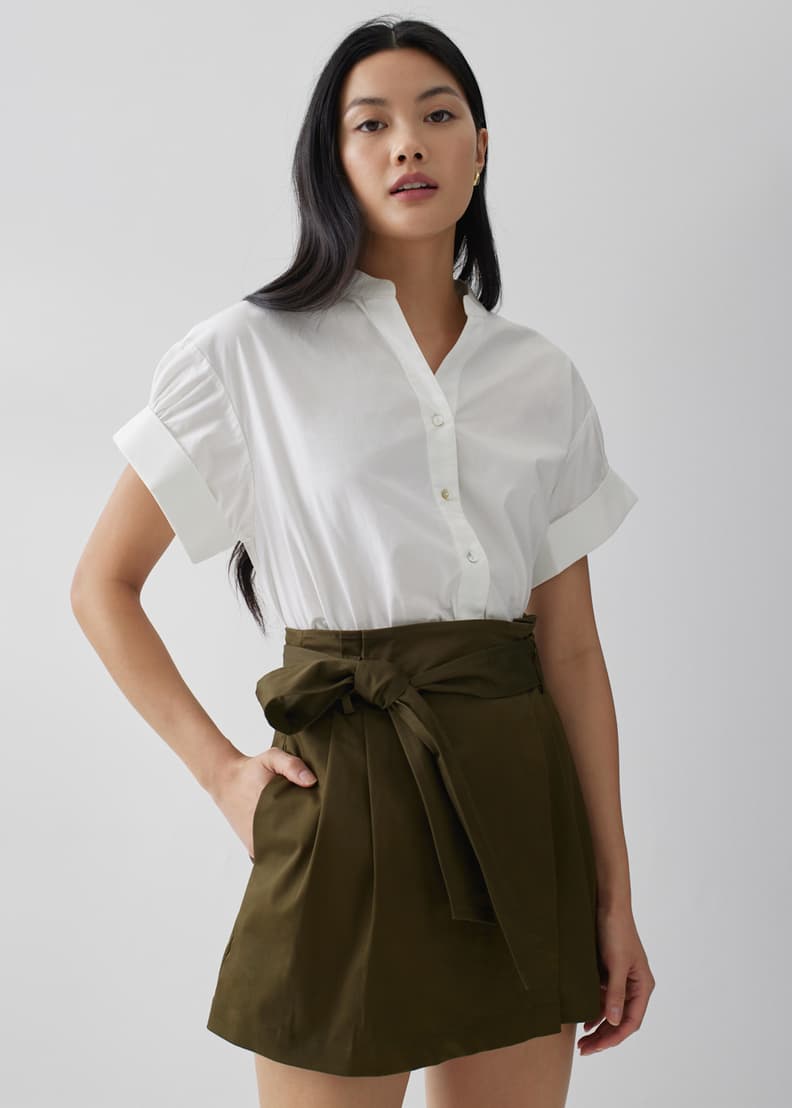 Buy Corey Scoop Neck Crop Sleeve Top @ Love, Bonito Singapore, Shop  Women's Fashion Online