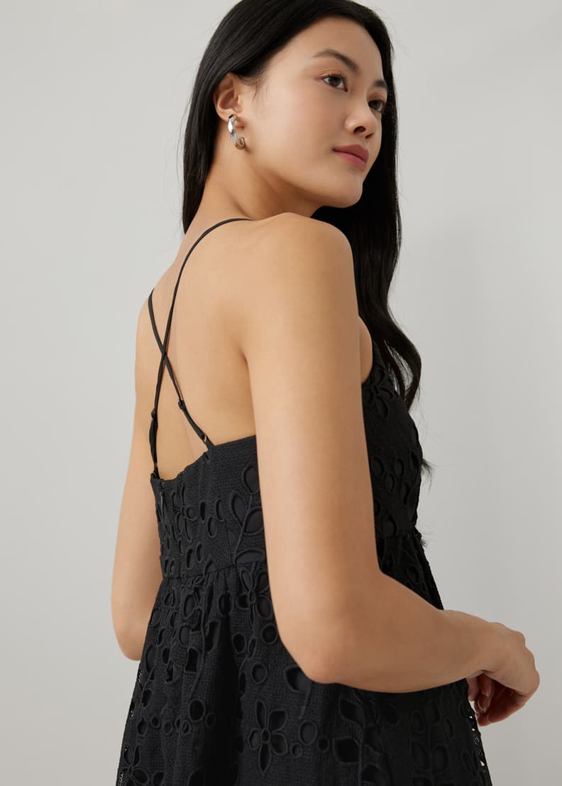 Marcy Crochet Cross Back Dress